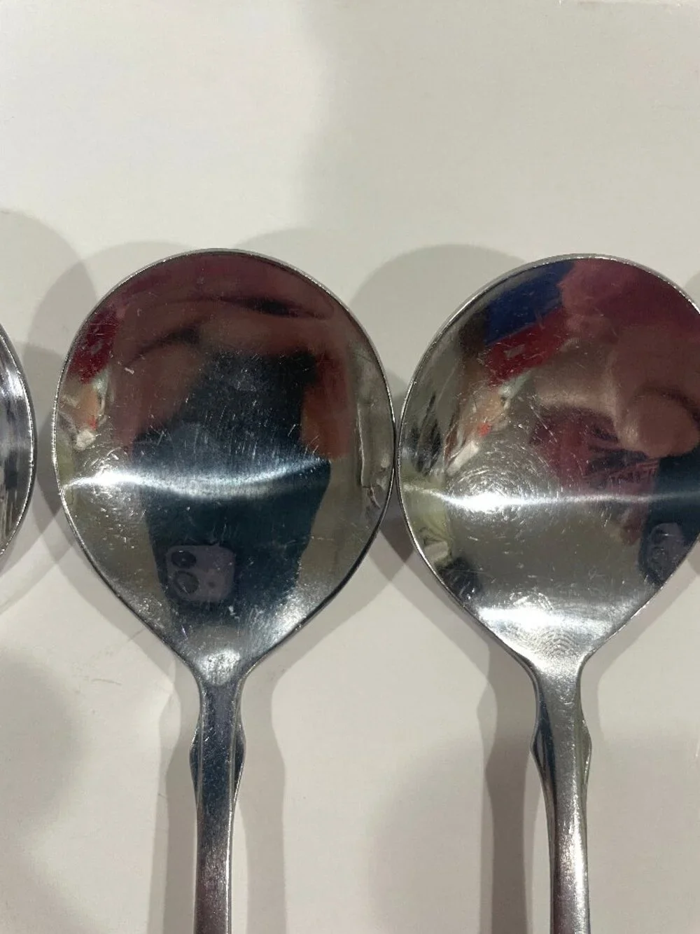 VTG 6 Oneida Royal Provencial 56 Silver Plate Soup Spoons Fiddler Pattern MCM